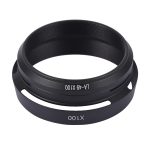 49-mm-Gegenlichtblende aus Metall für Fujifilm X100, LA-49 X100 (Black), LA-49 X100 (Silver) – Bild 4
