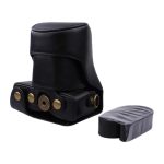 Ganzkörperkamera-PU-Ledertasche mit Riemen für Canon EOS M200 (15–55 mm Objektiv) – Bild 4