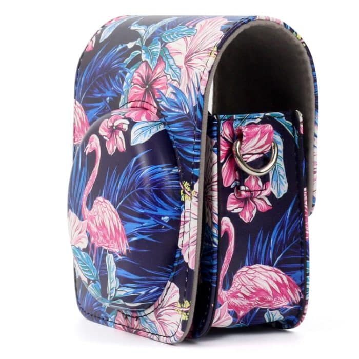 Flamingo Pattern PU Lederschutz Kameratasche für FUJIFILM Instax Mini90 Kamera – Bild 2