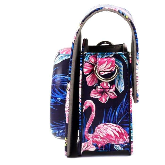 Flamingo Pattern PU Lederschutz Kameratasche für FUJIFILM Instax Mini90 Kamera – Bild 4