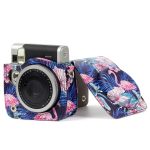 Flamingo Pattern PU Lederschutz Kameratasche für FUJIFILM Instax Mini90 Kamera – Bild 10