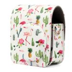 Flamingo Cactus Pattern PU Lederschutz Kameratasche für FUJIFILM Instax Mini90 Kamera – Bild 2