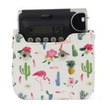 Flamingo Cactus Pattern PU Lederschutz Kameratasche für FUJIFILM Instax Mini90 Kamera – Bild 8