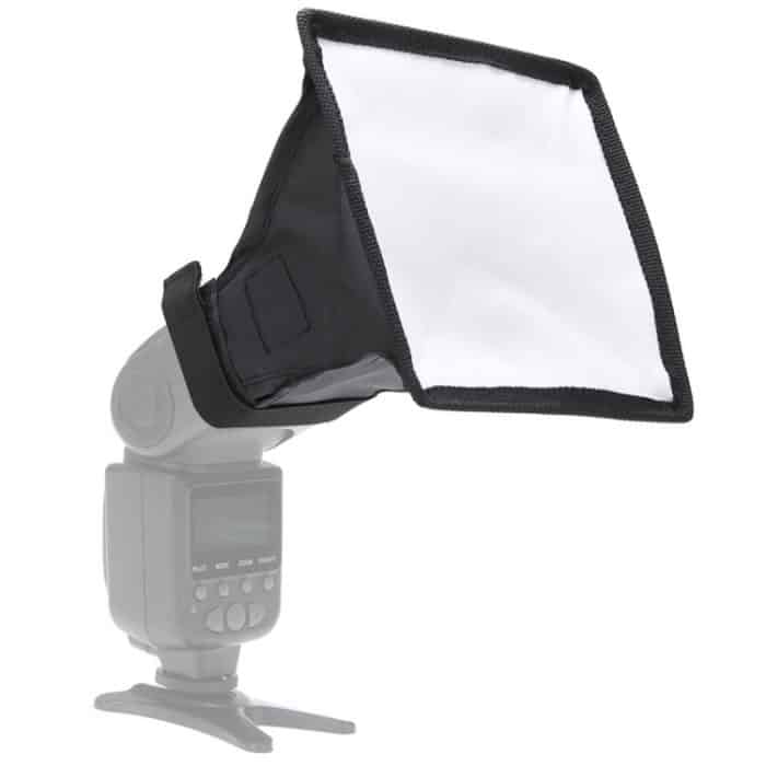 Tragbare Blitzbox-Softbox ohne Blitzlichthalter, Größe: 15 x 17 cm (Schwarz + Weiß) – Bild 5