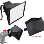 Tragbare Blitzbox-Softbox ohne Blitzlichthalter, Größe: 15 x 17 cm (Schwarz + Weiß) – Bild 8