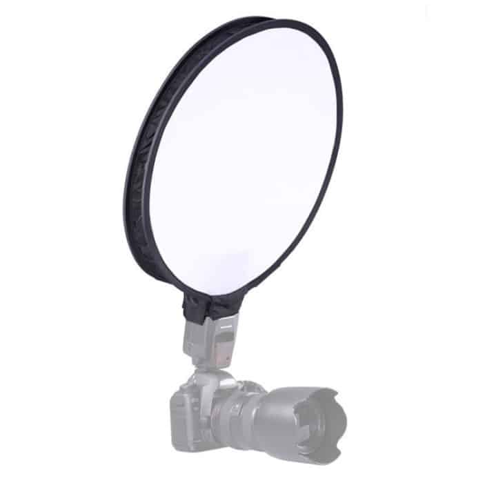 30 cm Universal Round Style Flash Folding Softbox ohne Blitzlichthalter (Schwarz + Weiß) – Bild 8