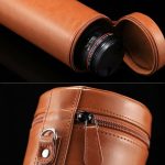 Extra große Objektivtasche mit Reißverschluss aus PU-Leder für DSLR-Kameraobjektive, Größe: 24,5 x 10,5 x 10,5 cm, 24.5 x 10.5cm (Brown), 24.5 x 10.5cm (Coffee), 24.5 x 10.5cm (Black) – Bild 6