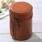 Mittlerer Objektivbehälter mit Reißverschluss aus PU-Leder für DSLR-Kameraobjektive, Größe: 13 x 9 x 9 cm, 13 x 9cm (Brown), 13 x 9cm (Coffee), 13 x 9cm (Black)