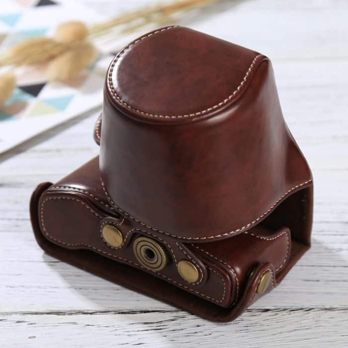 Ganzkörperkamera-PU-Ledertasche mit Trageriemen für Olympus EPL7 / EPL8, For Olympus EPL8 – Bild 5