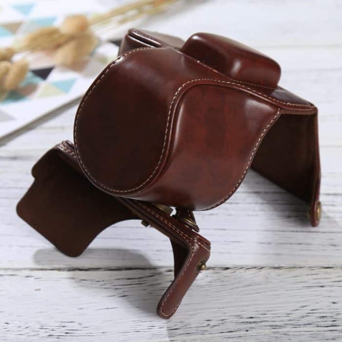 Ganzkörperkamera-PU-Ledertasche mit Trageriemen für Olympus EPL7 / EPL8, For Olympus EPL8 – Bild 6