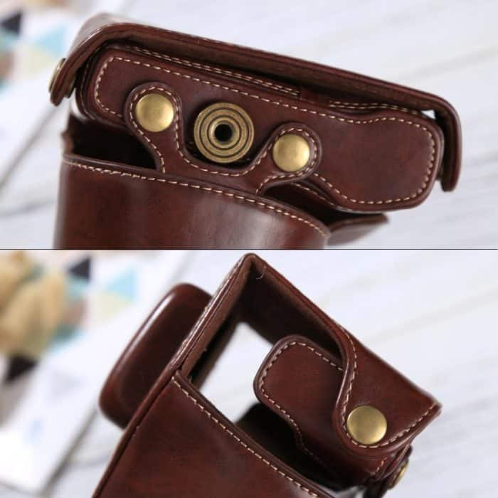 Ganzkörperkamera-PU-Ledertasche mit Trageriemen für Olympus EPL7 / EPL8, For Olympus EPL8 – Bild 7
