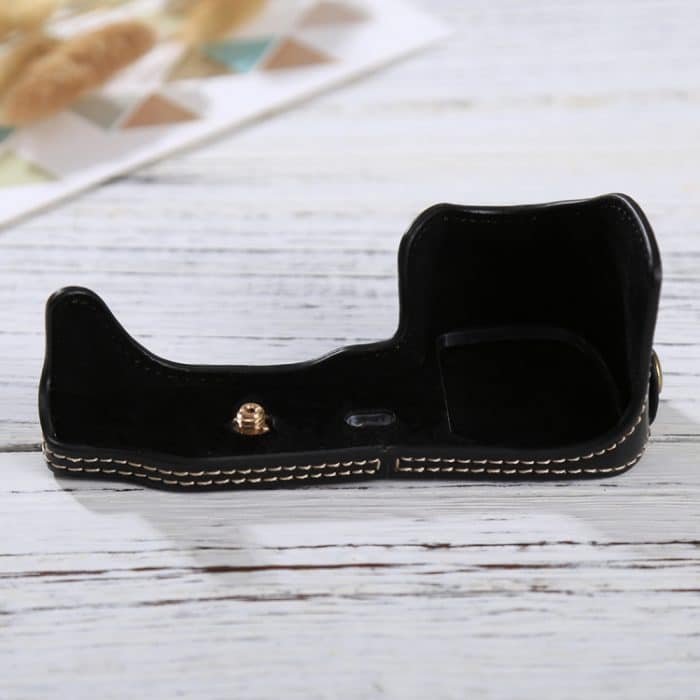 1/4 Zoll Gewinde PU-Leder-Kamera-Halbgehäusebasis für Sony ILCE-6000 / A6000, For Sony A6000 – Bild 2