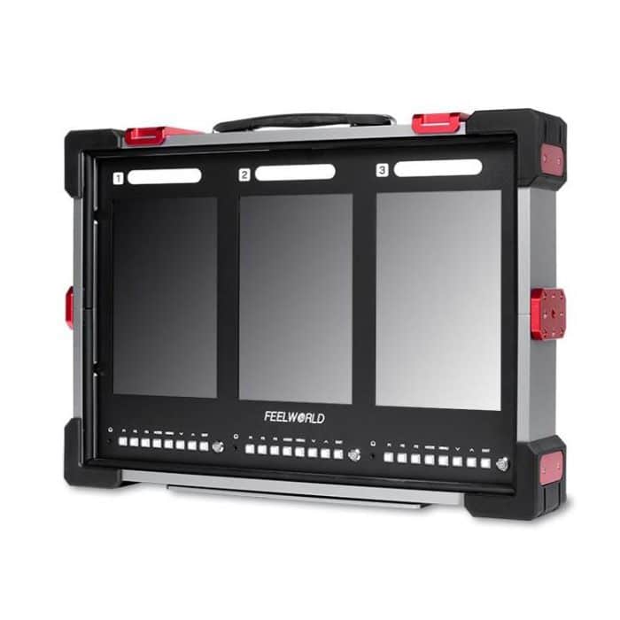 FEELWORLD PS101 Dreifach-10,1-Zoll-Monitor mit vertikalem Display, tragbare Schutzhülle mit hoher Helligkeit von 1000 Nit – Bild 2