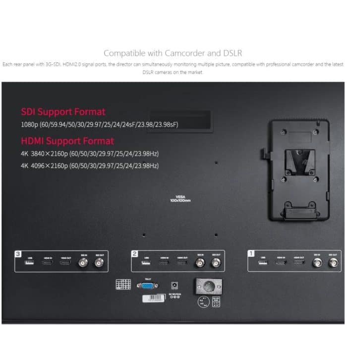 FEELWORLD PS101 Dreifach-10,1-Zoll-Monitor mit vertikalem Display, tragbare Schutzhülle mit hoher Helligkeit von 1000 Nit – Bild 13