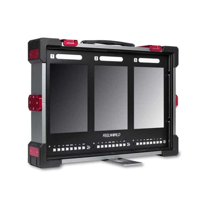 FEELWORLD PS101 Dreifach-10,1-Zoll-Monitor mit vertikalem Display, tragbare Schutzhülle mit hoher Helligkeit von 1000 Nit – Bild 3