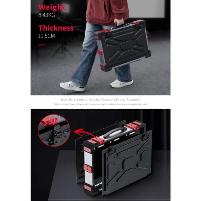 FEELWORLD PS101 Dreifach-10,1-Zoll-Monitor mit vertikalem Display, tragbare Schutzhülle mit hoher Helligkeit von 1000 Nit – Bild 8