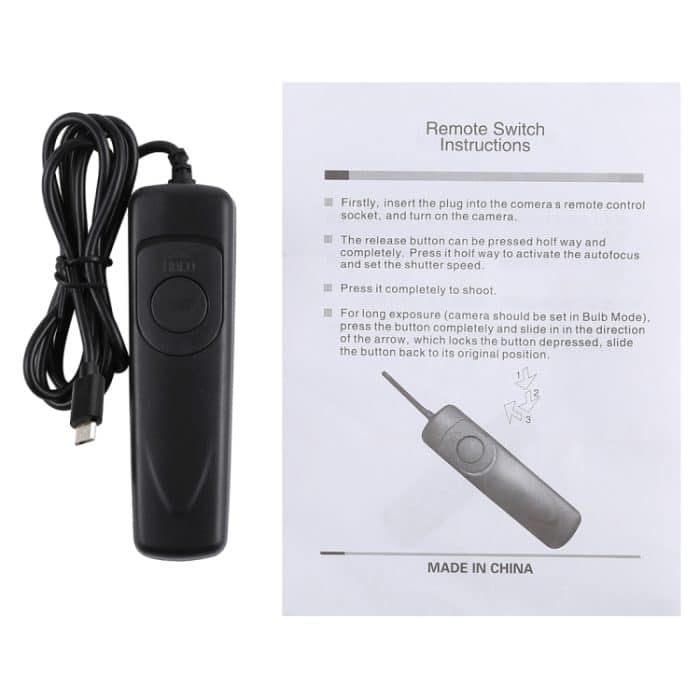 Cuely RR-90 Fernschalter-Auslösekabel für Fujifilm X-T100 / X-Pro 2 / X-T1 / X-T20 / X-T10 / X30 / X-E2 / X-A10 / X-A3 / X-A2 / X100F / X100T – Bild 4