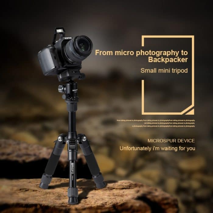 TRIOPO T226 Verstellbares tragbares Stativ aus Aluminiumlegierung mit D-0-Kugelkopf für Spiegelreflexkamera – Bild 8