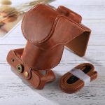 Ganzkörperkamera-PU-Ledertasche mit Riemen für FUJIFILM XT10 / XT20 (16–50 mm/18–55 mm Objektiv), For FUJI XT10, For FUJI  XT10 – Bild 7