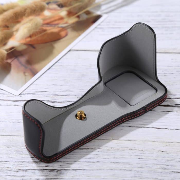 1/4 Zoll Gewinde PU-Leder Kamera Halbgehäuse Basis für Sony A7S2 / A7R2 / A7K2 / A7 II – Bild 1