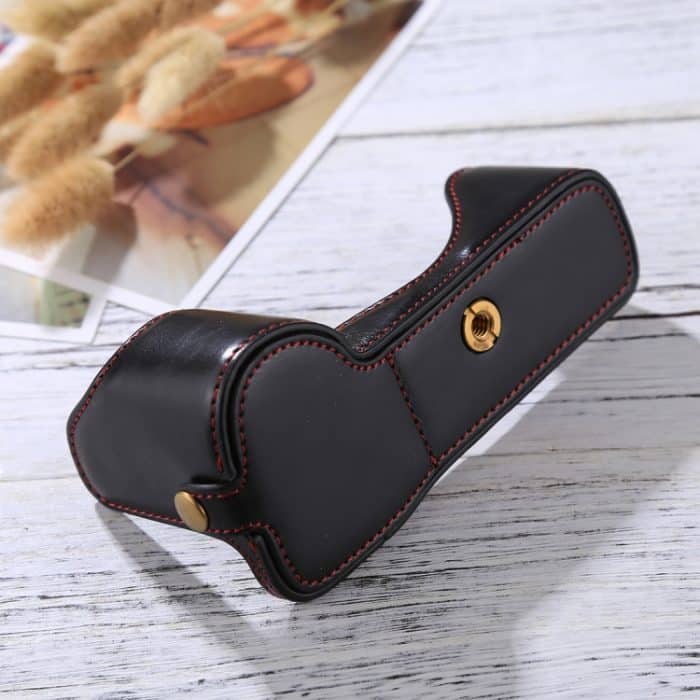 1/4 Zoll Gewinde PU-Leder Kamera Halbgehäuse Basis für Sony A7S2 / A7R2 / A7K2 / A7 II – Bild 4