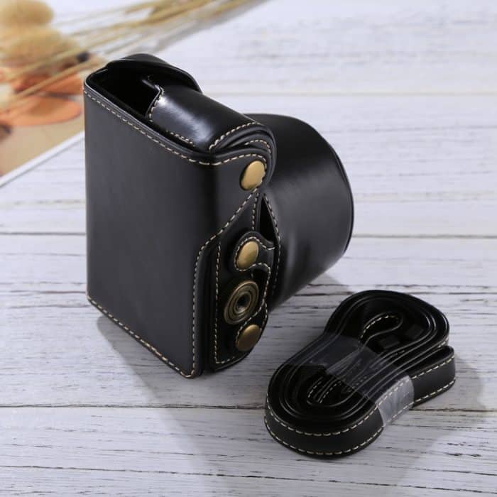 Ganzkörperkamera-PU-Ledertasche mit Trageriemen für Sony A5100 / A5000 / NEX-3N (16-50 mm / 40,5 mm Objektiv), For Sony A5000, For A5100 – Bild 5
