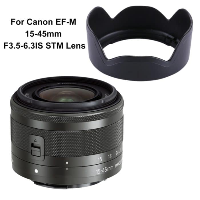 EW-53 Lens Hood Shade für Canon EF-M 15-45mm F3.5-6.3IS STM Lens – Bild 5