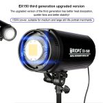 TRIOPO EX-150W Studio Flash Integriertes Ableitungswärmesystem mit EX-150III LED-Einzellampe – Bild 5