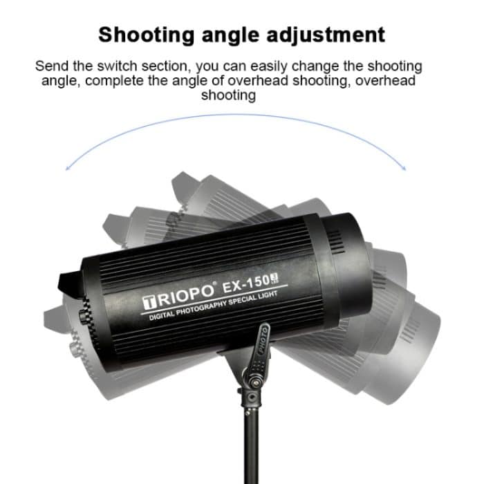 TRIOPO EX-150W Studio Flash Integriertes Ableitungswärmesystem mit EX-150III LED-Einzellampe – Bild 9