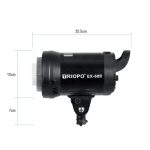 TRIOPO EX-60W Studio Flash Integriertes Ableitungswärmesystem mit EX-60III LED-Einzellampe – Bild 3