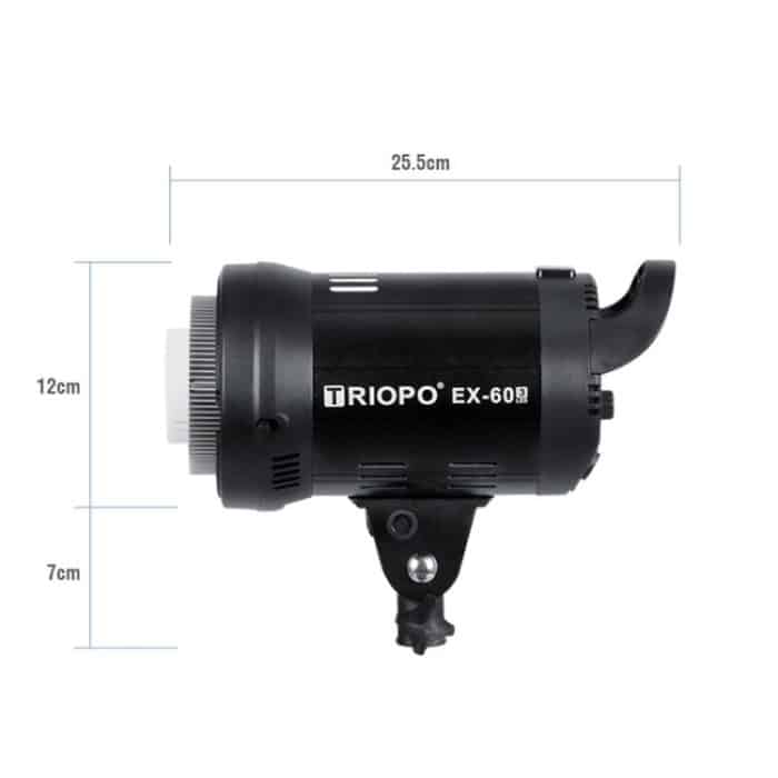 TRIOPO EX-60W Studio Flash Integriertes Ableitungswärmesystem mit EX-60III LED-Einzellampe – Bild 3