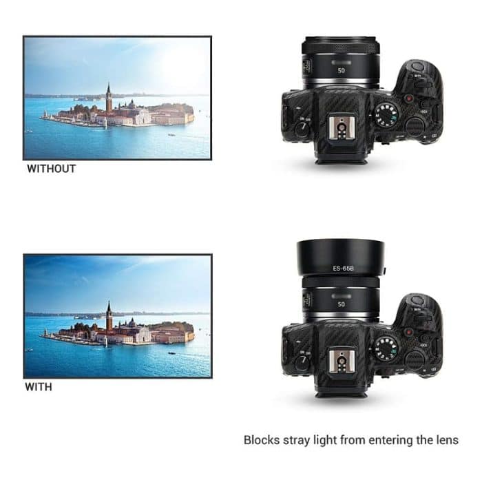 ES-65B Gegenlichtblende für Canon RF 50mm F1.8 STM Objektiv – Bild 6