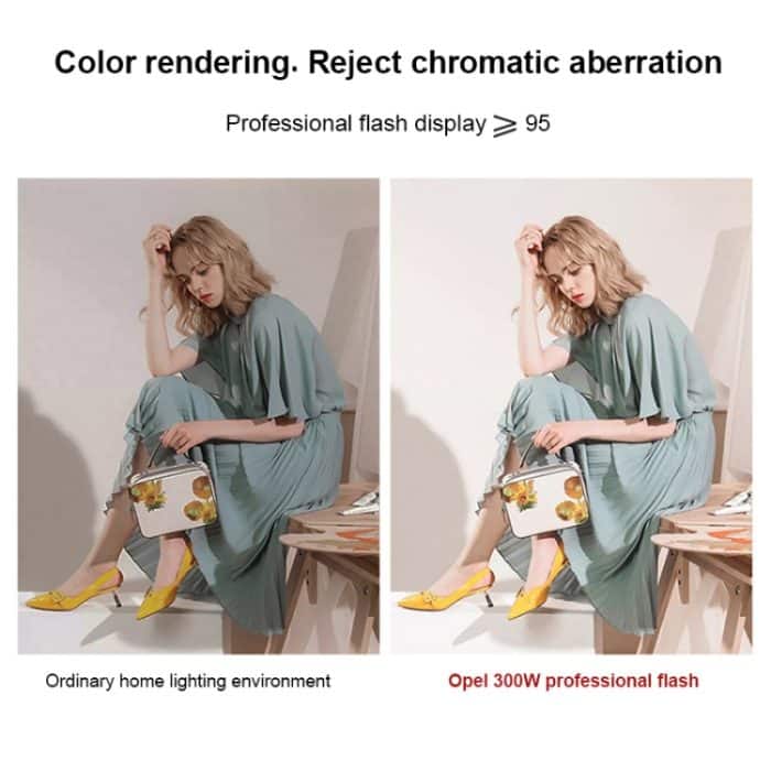 TRIOPO Oubao TTR300W Studio Flash mit E27 150W Glühbirne – Bild 9