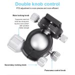 TRIOPO GS2808 Camcorder Fotografie Kein axialer Stativhalter aus Kohlefaser mit Kugelkopf, Belastung: 15 kg – Bild 5