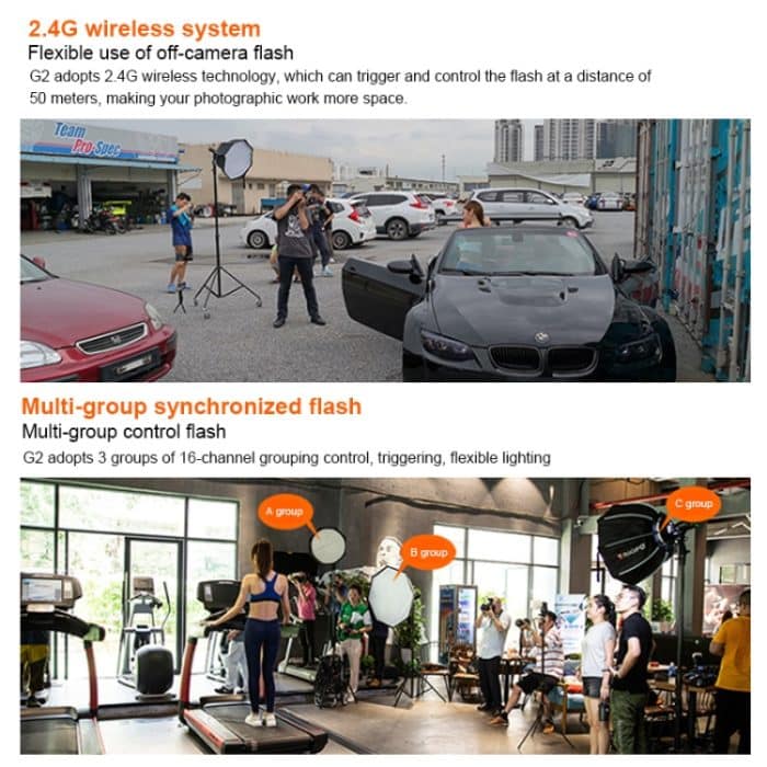 Blitzauslöser, TRIOPO G2 Wireless Flash Trigger 2.4G Empfangen / Senden von TTL-Hochgeschwindigkeitsauslösern für Canon-Kameras – Bild 7