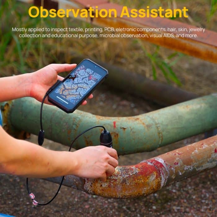 Ulefone uSmart C01 Kabelgebundenes Digitalmikroskop für Ulefone Armor 18 Series / 9 / 9E & Power Armor 16 Series / 13 / Armor Pad, uSmart C01 – Bild 12