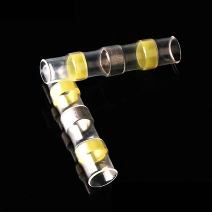 100 Stück AWG12–10 4–6 mm Dichtung, Wärmeschrumpf-Stoßdrahtverbinder, gelbe Anschlüsse, Löthülse, 4-6mm Yellow – Bild 2