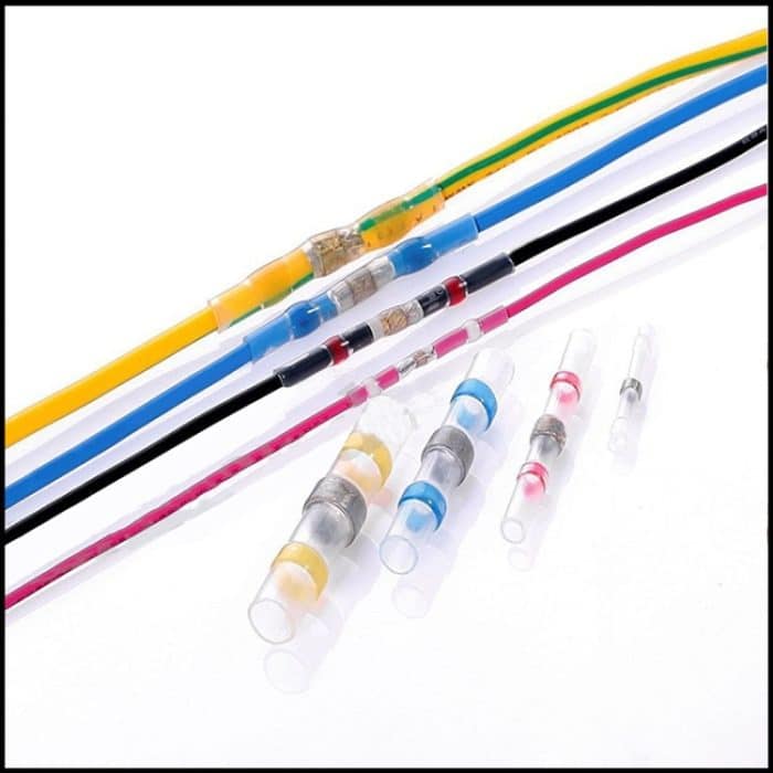 100 Stück AWG12–10 4–6 mm Dichtung, Wärmeschrumpf-Stoßdrahtverbinder, gelbe Anschlüsse, Löthülse, 4-6mm Yellow – Bild 5