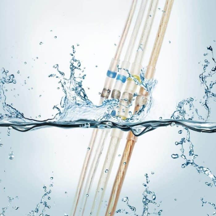 100 Stück AWG12–10 4–6 mm Dichtung, Wärmeschrumpf-Stoßdrahtverbinder, gelbe Anschlüsse, Löthülse, 4-6mm Yellow – Bild 6