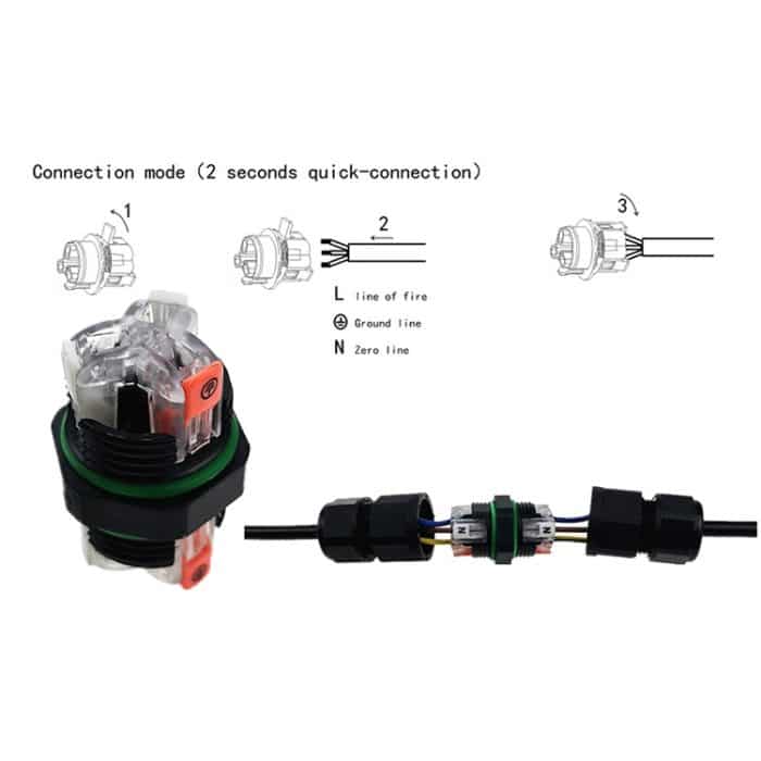 XY-16 IP68 Wasserdichter 3-poliger gerader Kabelstecker – Bild 4
