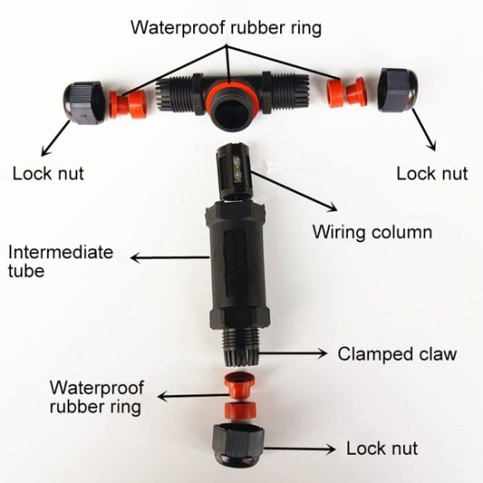 XY25 IP68 Wasserdichter 3-poliger T-Kabelstecker – Bild 6