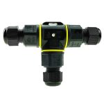 XYT21 IP68 Wasserdichter 3-poliger T-Kabelstecker