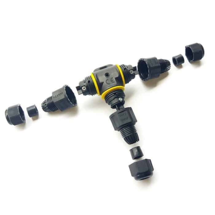 XYT21 IP68 Wasserdichter 3-poliger T-Kabelstecker – Bild 3