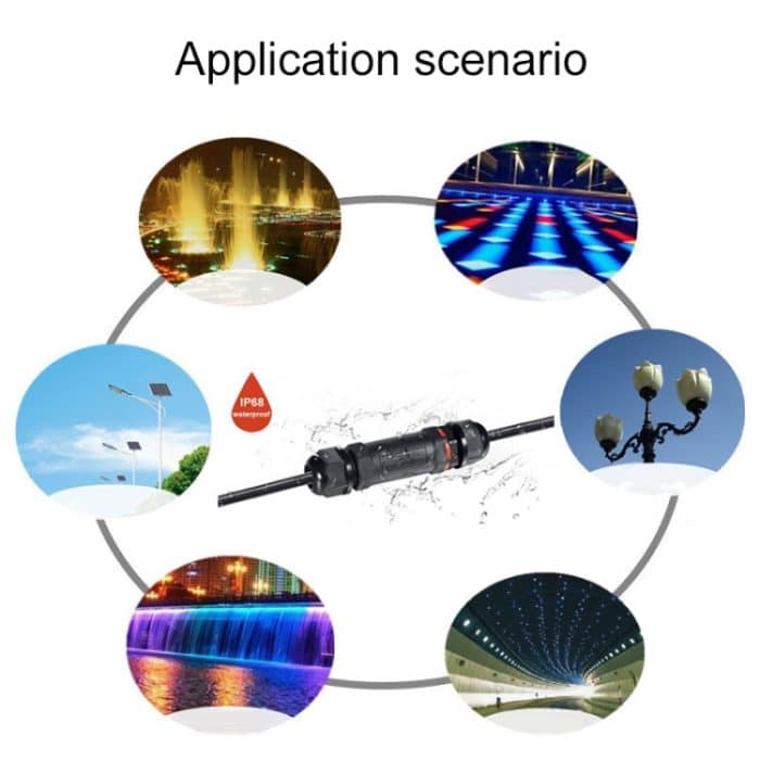 XYT21 IP68 Wasserdichter 3-poliger T-Kabelstecker – Bild 8