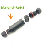 XY25 IP68 Wasserdichter 5-poliger gerader Kabelstecker – Bild 4