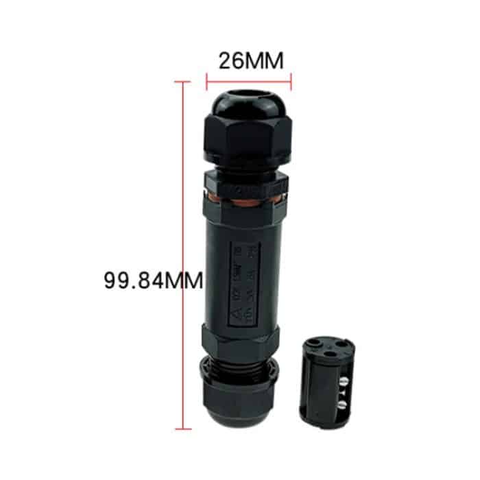 XY20 IP68 Wasserdichter 3-poliger gerader Kabelstecker – Bild 3