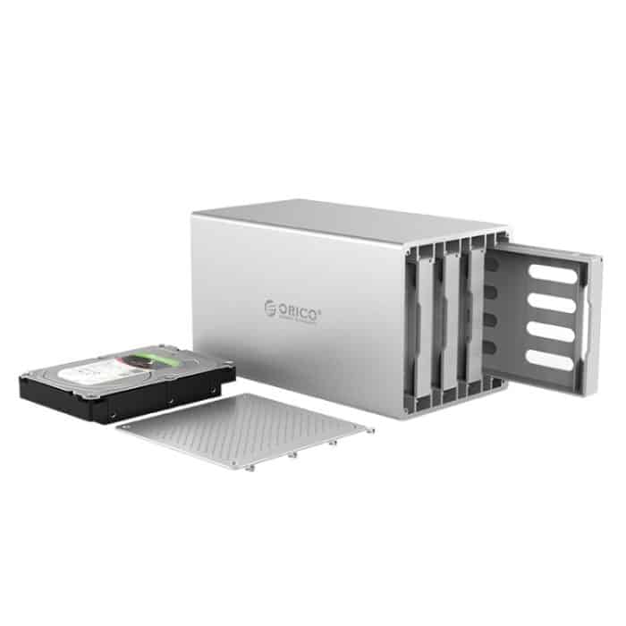 ORICO Honeycomb Serie WS400U3 SATA 3,5 Zoll USB 3.0 4-fach HDD / SSD-Gehäuse aus Aluminiumlegierung, maximale Unterstützungskapazität: 40 TB – Bild 3