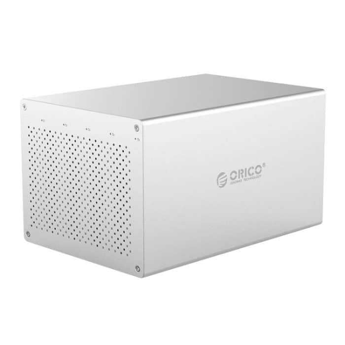 EDA00044.jpg ORICO Honeycomb Serie WS500RC3 SATA 3,5 Zoll USB-C / Typ C 5-fach Aluminiumlegierung HDD / SSD-Gehäuse mit Raid, maximale Unterstützungskapazität: 50 TB – Bild 1
