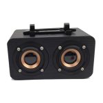 FT-4002 Holz-Wireless-Bluetooth-tragbare Retro-Subwoofer-Lautsprecher, unterstützt TF-Karte und USB-MP3-Wiedergabe, Black Wood Grain, Yellow Wood Grain, Red Wood Grain – Bild 15