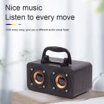 FT-4002 Holz-Wireless-Bluetooth-tragbare Retro-Subwoofer-Lautsprecher, unterstützt TF-Karte und USB-MP3-Wiedergabe, Black Wood Grain, Yellow Wood Grain, Red Wood Grain – Bild 11